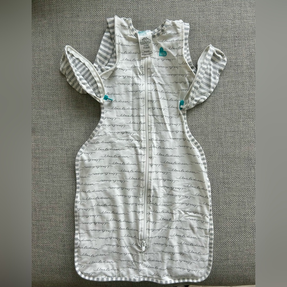 Love to Dream Kids Sleep Sack - Cream and Gray